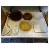 Complete contents of cabinet (Mostly Pyrex)