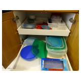  Complete contents of cabinet (Rubbermaid)