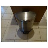 45L SS Garbage Can w/ plastic liner