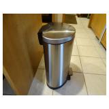 45L SS Garbage Can w/ plastic liner