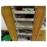 Complete contents of cabinet (BBQ Untinsel Set, Food Processor, Bakeware, Storageware)
