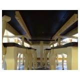 West Point Woodworking LLC, Handmade Amish Maple / Hickory table with 2 leafs & 8 chairs 2 of them a