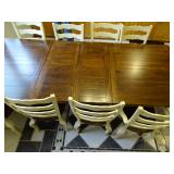 West Point Woodworking LLC, Handmade Amish Maple / Hickory table with 2 leafs & 8 chairs 2 of them a