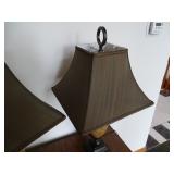 Decrotive Lamps (Pair) 33" Tall (In Working Condition)
