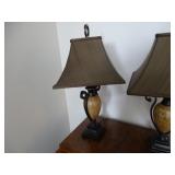 Decrotive Lamps (Pair) 33" Tall (In Working Condition)