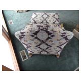 Queen Ann Style, Hickory White, Custom Chair & Ottoman. Fabric Protection. Paid $5,000.00 ** WARNING