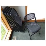 Mity-lite Decrotive Plastic Folding Chairs (Lot of 6)