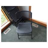 Mity-lite Decrotive Plastic Folding Chairs (Lot of 6)