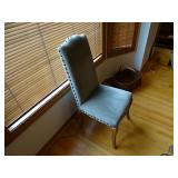 Pottery Barn High Back Fabric Chair