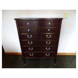 Bassett 8 Drawer Dresser. Measures: 40" W x 19" D x 54" T ** WARNING LARGE ITEM! BRING HELP TO LOAD.