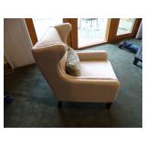 Fabric Chair with Wings