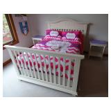 C & T International Cottage 4 IN 1 Crib. Crib Mattress Included. Converts into a (Full)With instruct