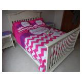 C & T International Cottage 4 IN 1 Crib. Crib Mattress Included. Converts into a (Full)With instruct