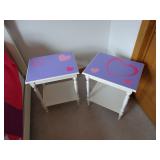 C & T International Night Stands (Pair). Measures: 19 1/2" W x 16" D x 24" T