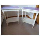 C & T International Night Stands (Pair). Measures: 19 1/2" W x 16" D x 24" T