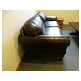 Bernhardt Furniture Leather Sofa 75" Long w/ accent pillows. ** WARNING LARGE ITEM! BRING HELP TO LO