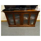 Basset 4 Glass Door Wall Cabinet. Measures: 61" W x 20 1/4" D x 35" T *Contents Not Included ** WARN
