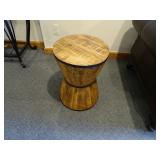 Barrel Crate End Tables (Pair) 20" Tall