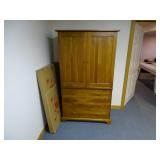 Durham Furniture Armoire. Measures: 42" W x 24"D x 72" T ** WARNING LARGE ITEM! BRING HELP TO LOAD. 