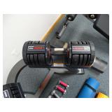 Weider Speed Weights 120 lbs & Rack, matt, incline bench, assorted free weights, yoga matt, back rol