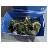 Garland 3 Totes of lit and decorated garland. *Totes Included.