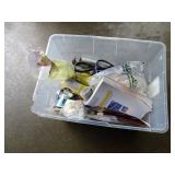 Tote full of Misc Plumbing Tools & Supplys