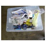 Tote full of Misc Plumbing Tools & Supplys