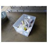 Tote full of Misc Plumbing Tools & Supplys