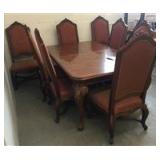 Henredon Dining Room Table w/8ct. Chairs, 2ct. Leaves 