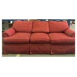 Henredon Red Floral Sofa
