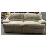 Cream Electronic Reclining Sofa