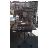 A&E Cage Company Classico Dometop Small Bird Cage in Platinum