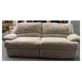 Cream Electronic Reclining Sofa