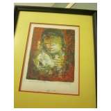 Petite Fille" lithograph by Lebadang