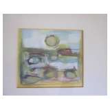 David Driskell egg tempra abstract