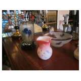 Correia Art glass bowl signed Cameo Vase Ltd Edit,signed Orient&Flume Vase,Satin glass