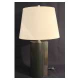 metal lamp with shade