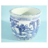 blue and white vase