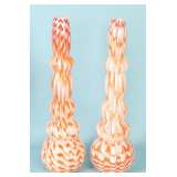 pair of glass vases