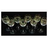 set of glasses