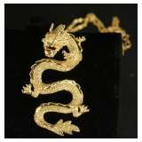 gold dragon necklace