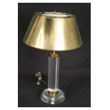 lamp with gold shade