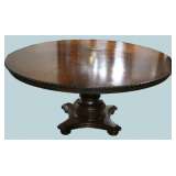 wood carved center table