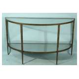 mirrored top console table