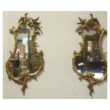 wood carved framed mirrors