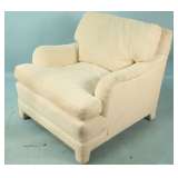 upholstered white chair