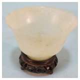 Antique jade carved bowl