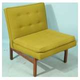 green upholstered side chair