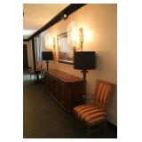 floor lamps, fine art, sideboard 