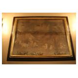 Chinese painted silk